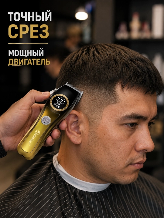 Триммер машинка для стрижки волос и бороды HT-6182