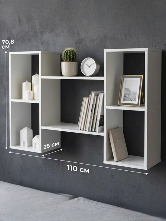 Interyer uchun modulli devor tokchasi