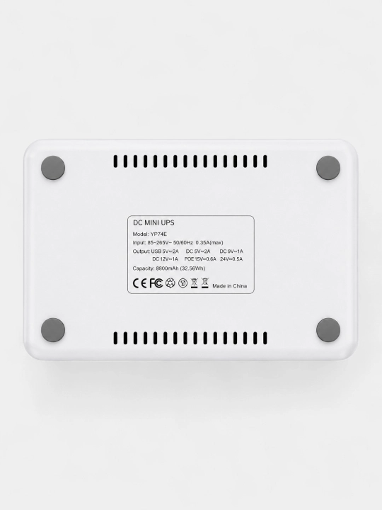 Ini UPS quvvat manbai Yesido YP74E, 8800 mAh, 25 W, DC USB PoE LAN RJ45, router uchun
