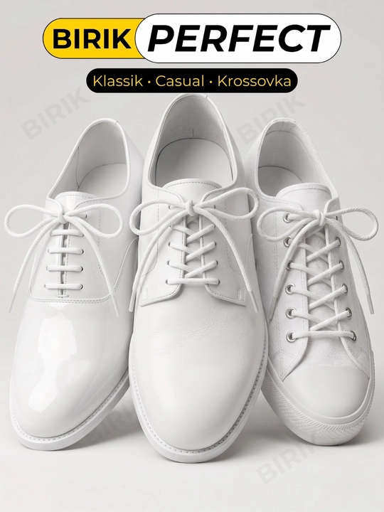 Bog'ich BIRIK PERFECT mumli klassik 4 mm 60-120 sm tufli botinka krossovka uchun
