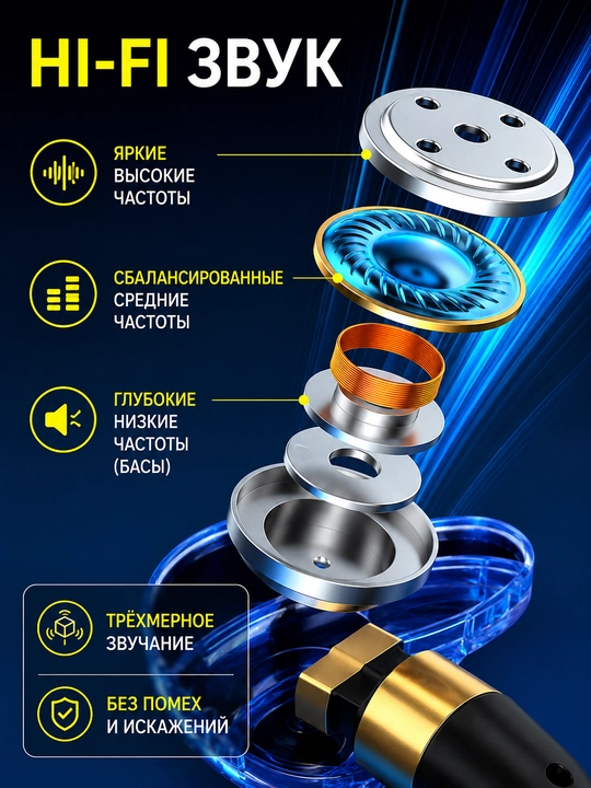 S18 mikrofonli simli o‘yin quloqchini, kuchli bass, Type-C va 3.5 mm bilan