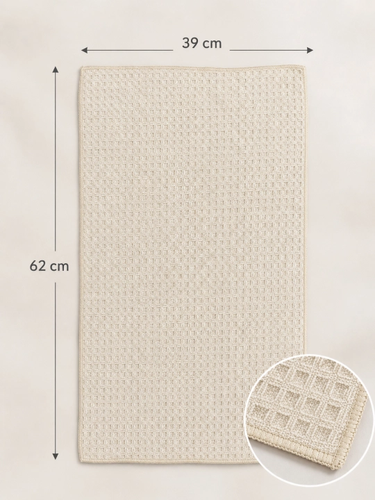 Кухонное полотенце 62×39 см из микрохлопка, вафельное, супервпитывающее, для кухни и дома