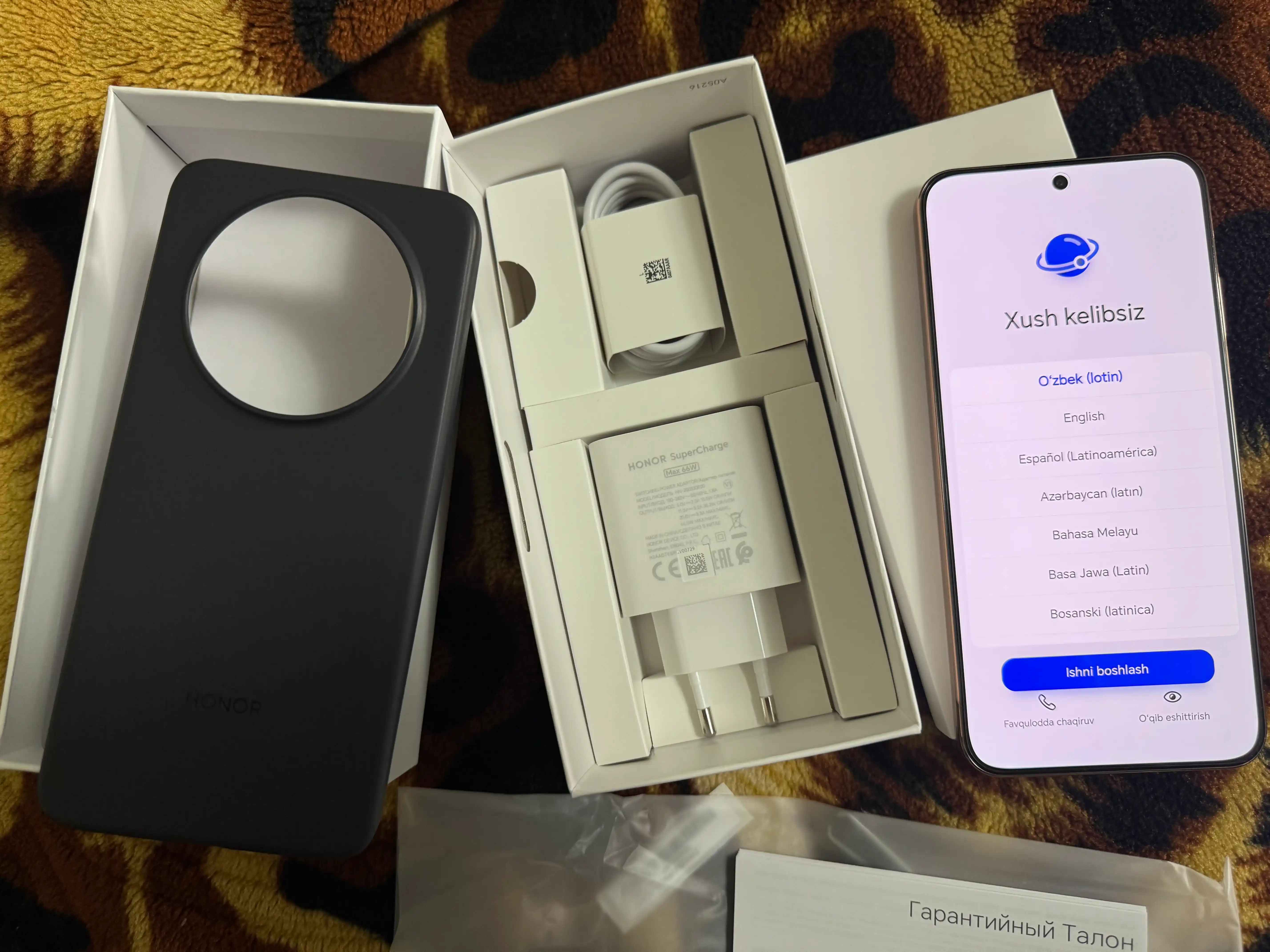 HONOR X9d 5G smartfoni, 12/256GB Snapdragon 6 Gen 4, 108 Mp, 8300 mAh,+Sovg'a Ryukzak