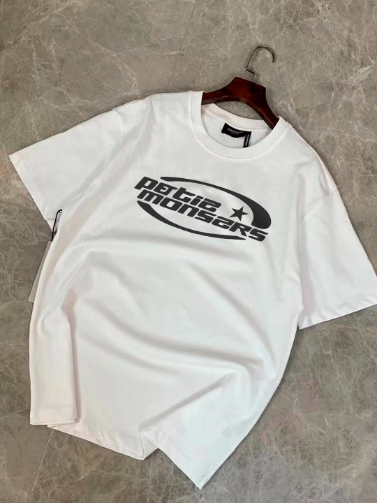 Мужская оверсайз футболка из хлопка, подходит для размеров 46–52 (M/XL) - 