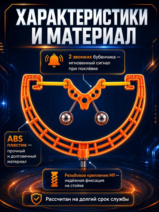 Колокольчики для рыбалки, сигнализатор клева, 1, 3, 5 шт