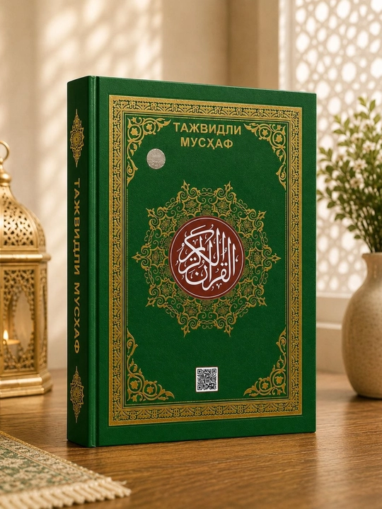 Tajvidli Mus’haf Qur’on, Premium Nashr, Katta Hajmli, 25x35
