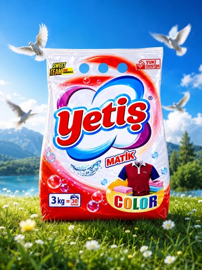 Стиральный порошок Yetis Turkey (автоматический), 3 кг — CLEAN7-YETIS3KGAV