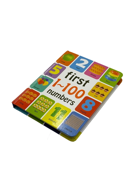 Развивающая книга для детей First 1-100 Numbers на английском языке, изучение цифр и счета