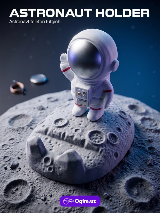Holder, pastafka, pastavka, astronaft, Kosmonavt shaklidagi telefon ushlagichi