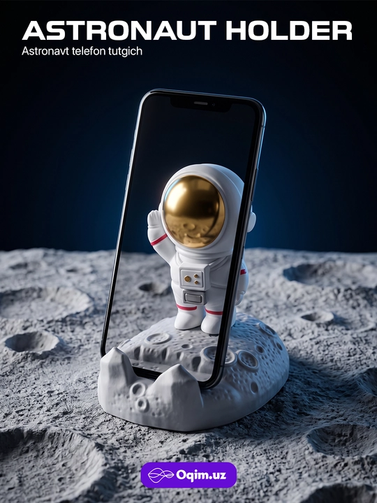 Holder, pastafka, pastavka, astronaft, Kosmonavt shaklidagi telefon ushlagichi
