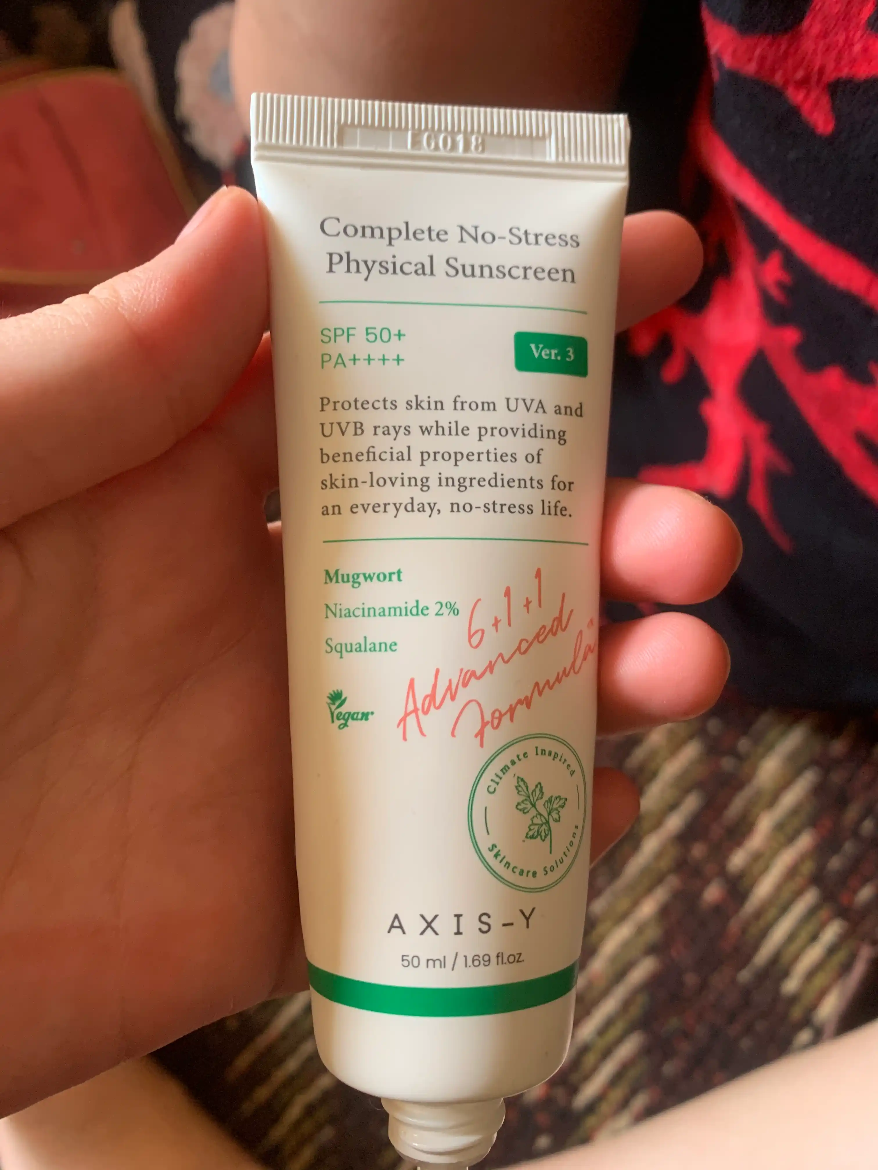 Yengil mineral sanskrin AXIS-Y Physical Sunscreen V. 3 SPF50 + PA++++, 50 ml