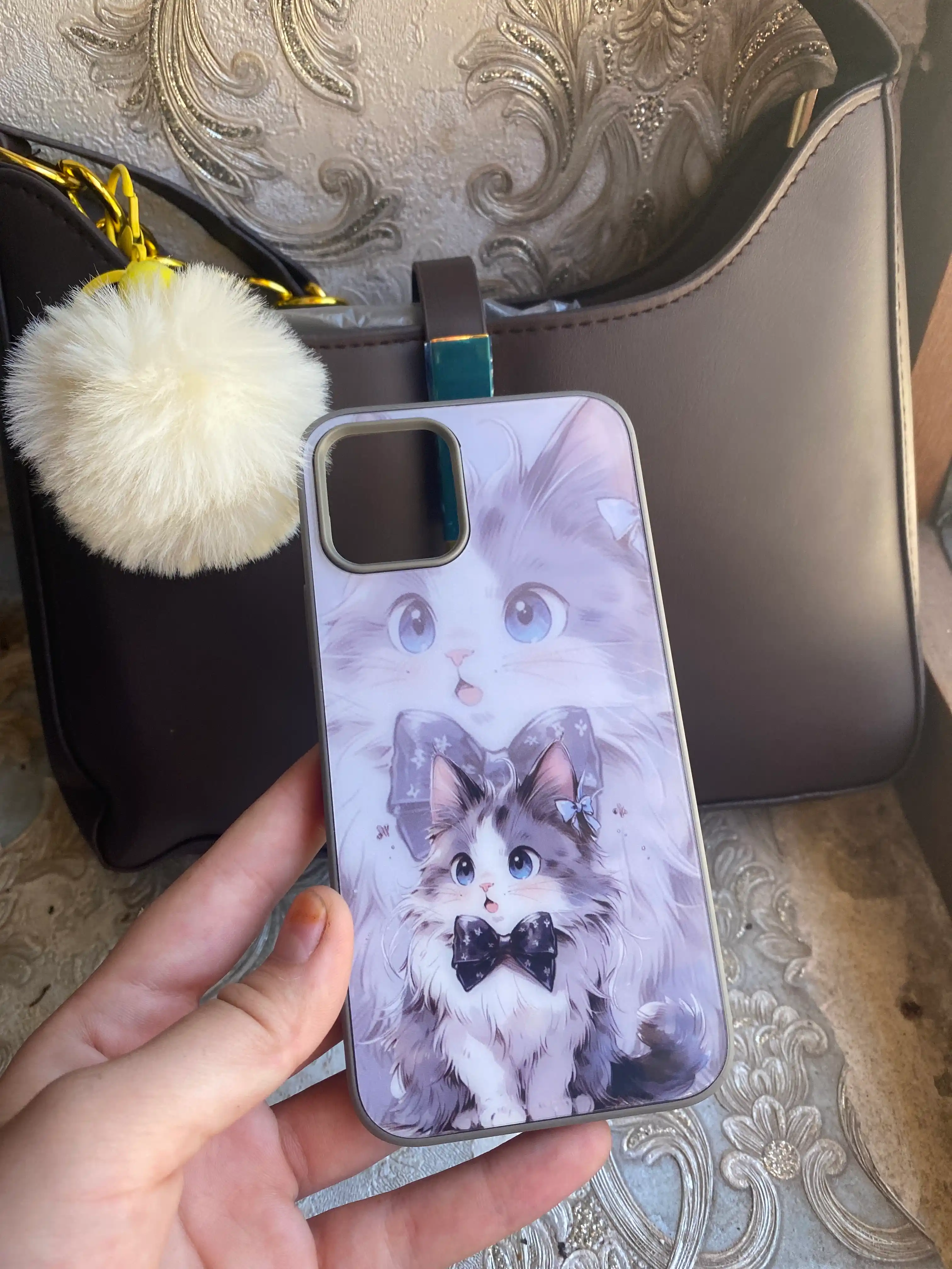 iPhone X XS, 11, 12, 13, 14, 15, 16 Pro, Max, твёрдый глянцевый силиконовый чехол