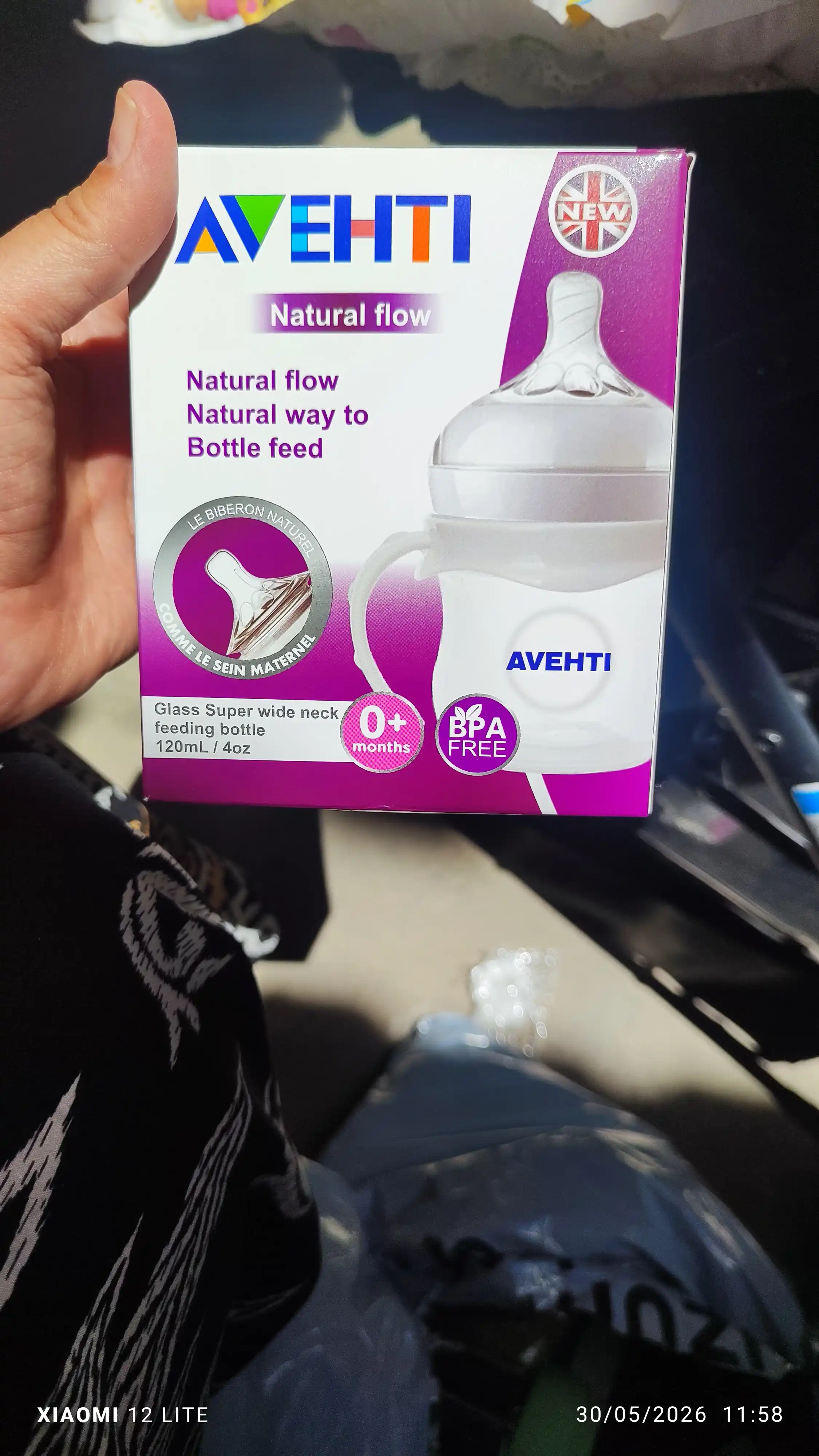 Bolalar oziqlantirish uchun shisha, tutqich bilan, 240, 120 ml