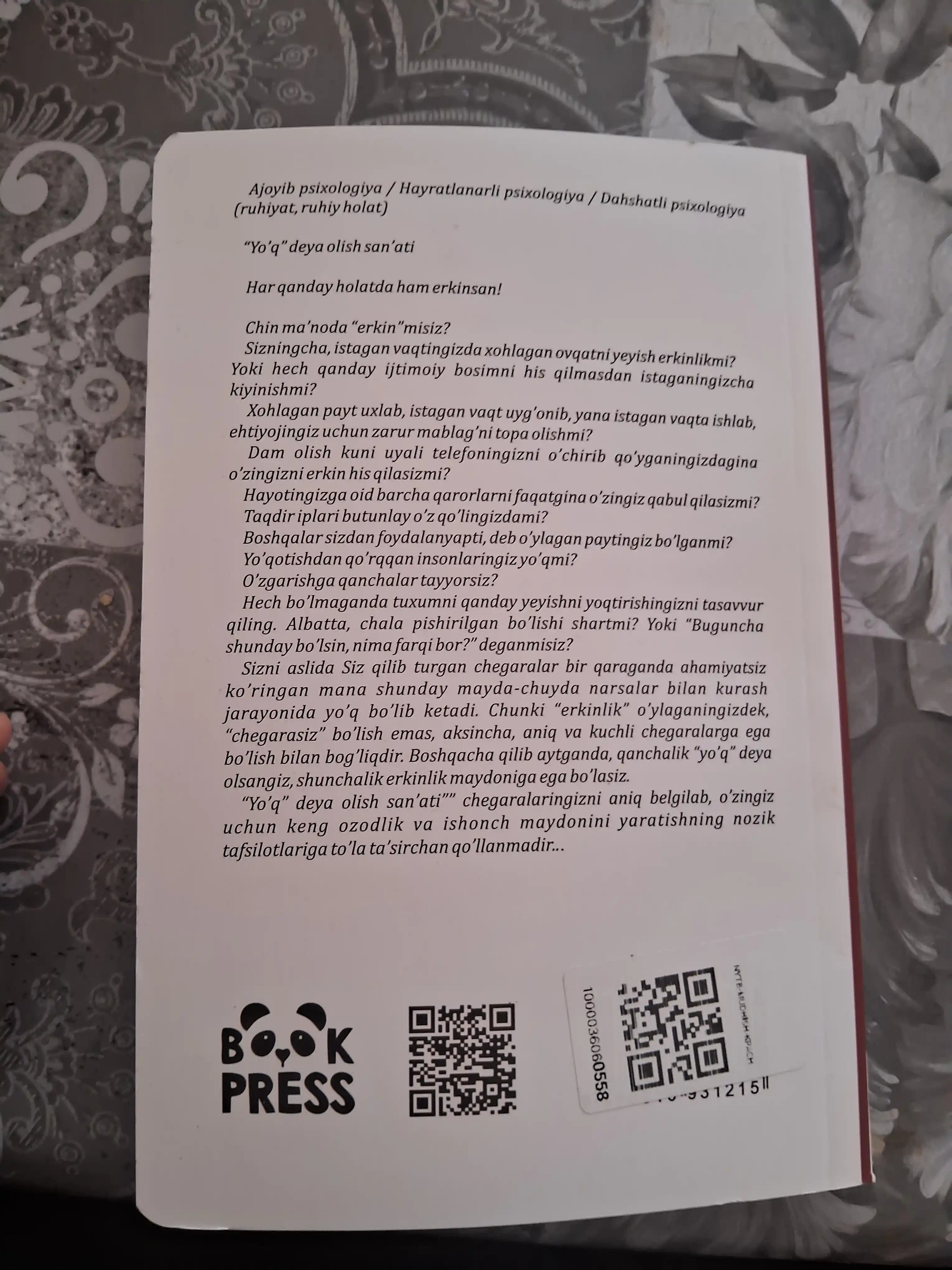 Mudhish psixologiya Seni toliqtirayotgan hamma narsadan voz kech, Yo'q deya olish san'ati