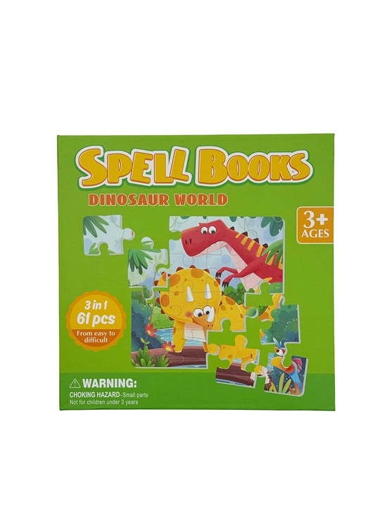 Spell Books Dinosaur World – развивающая книга-пазл с динозаврами для детей