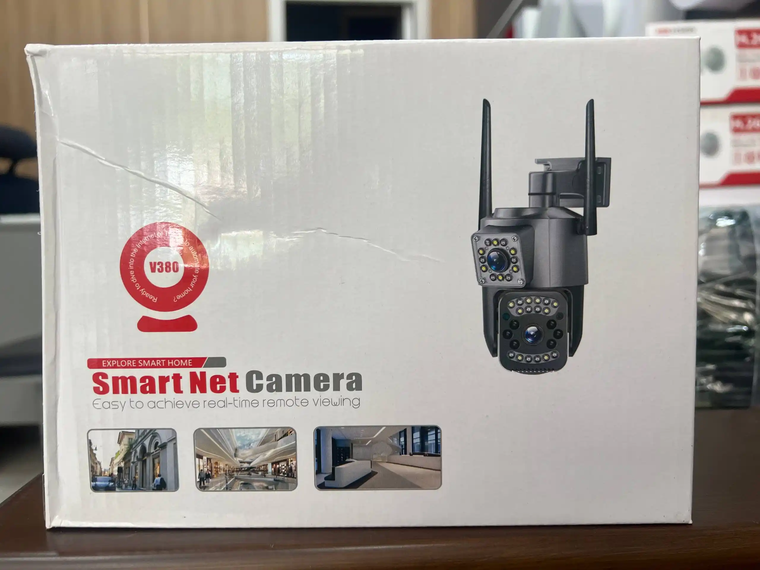 Это V380 Smart Net Camera — умная Wi-Fi камера видеонаблюдения для дома и улицы