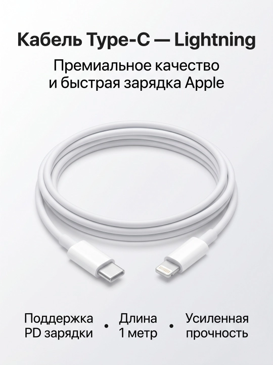 IPhone uchun USB kabel, TypeC-Lightning