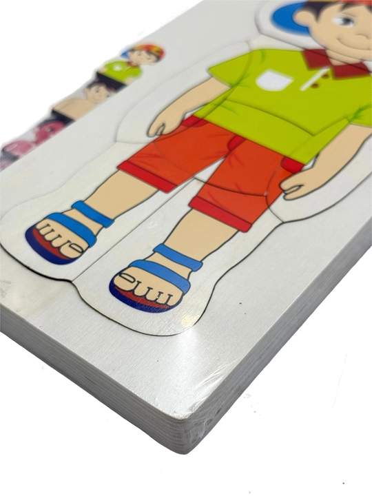 Yog‘och Anatomik Puzzle – Inson tanasi tuzilishini o‘rgatuvchi rivojlantiruvchi o‘yin