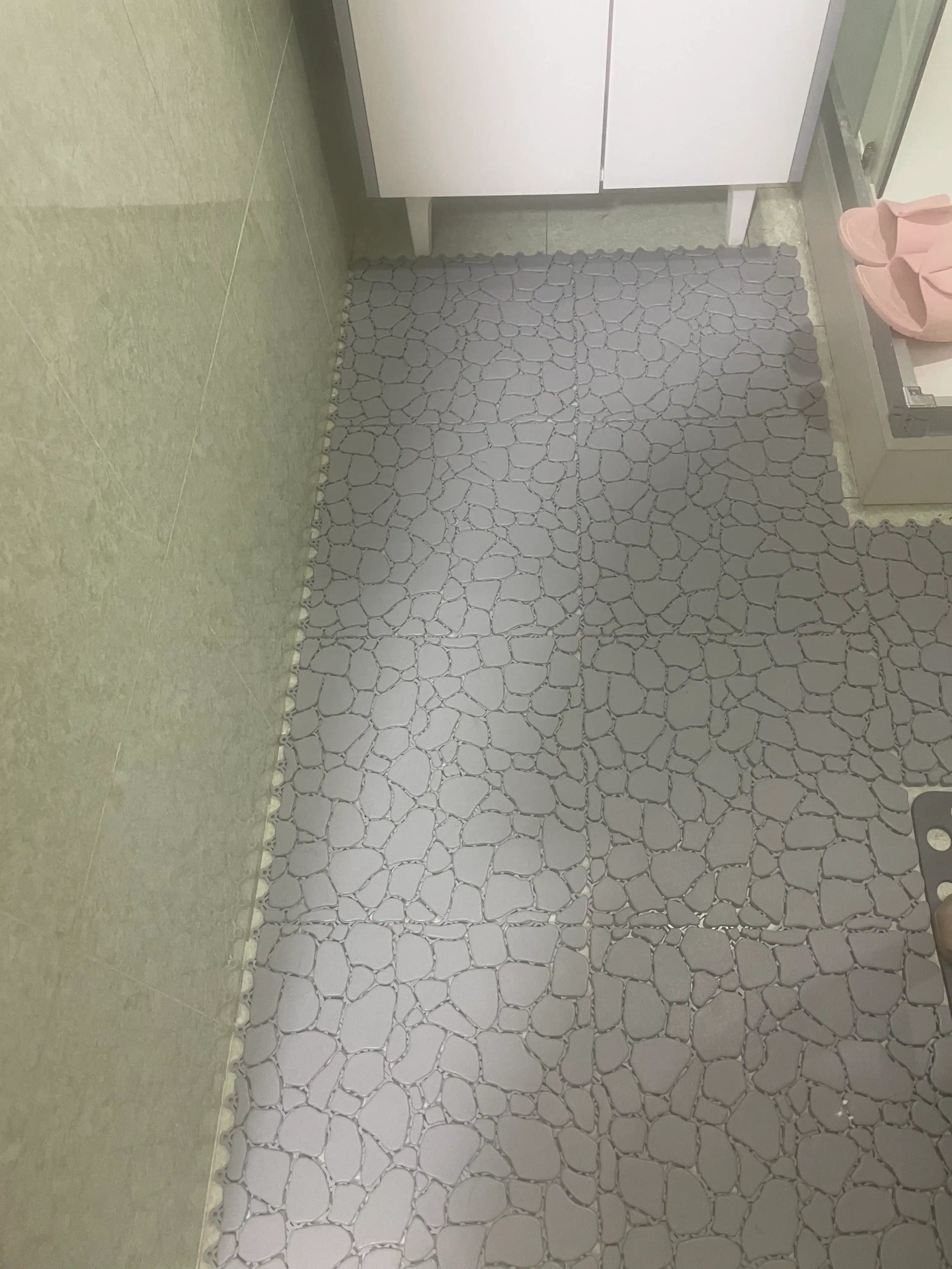 Резиновое покрытие для пола, фактура "камень", 1 м², 9 шт, 330×330×6 мм, модульная плитка