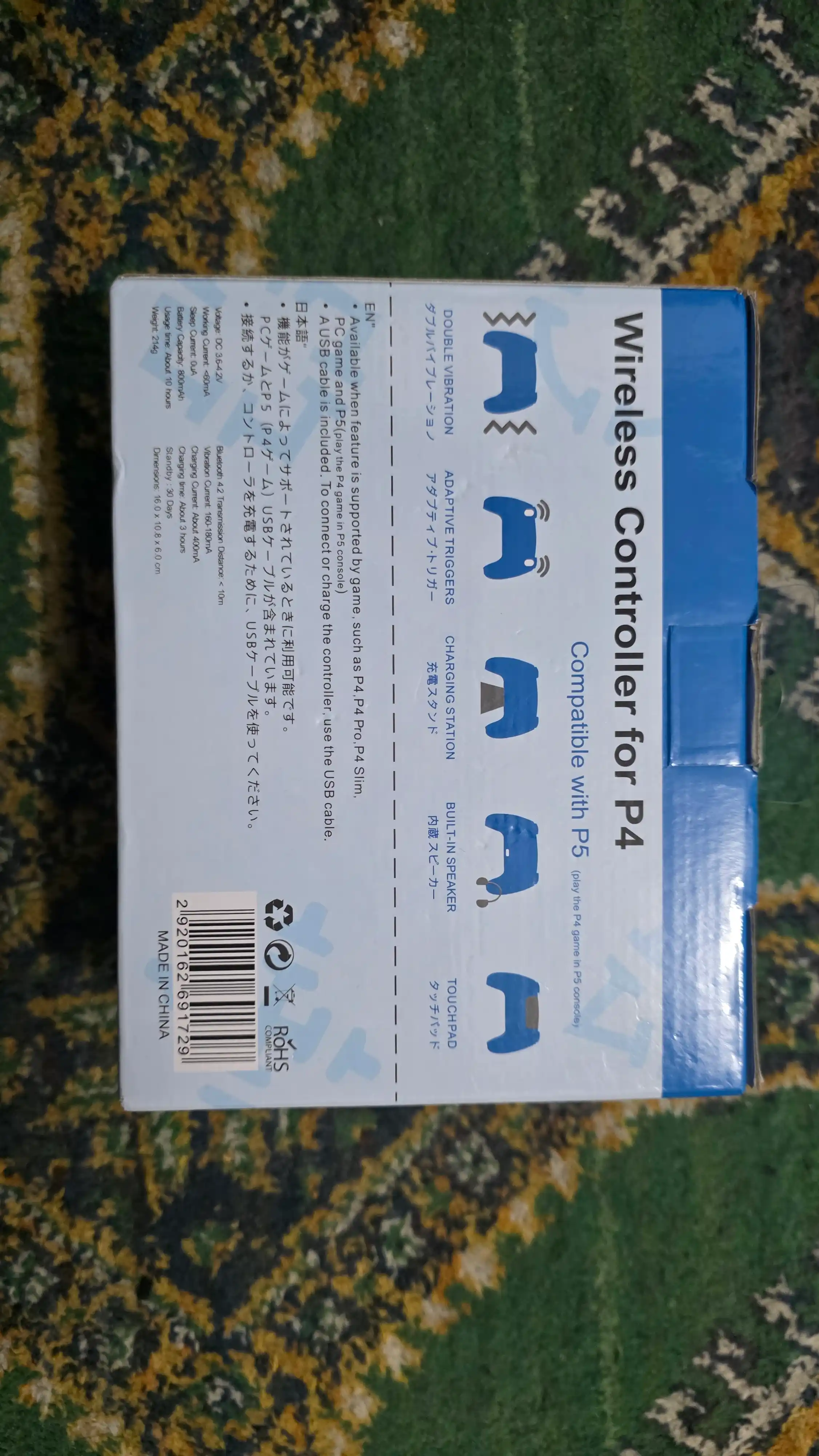 Joystik PS4, Android, iOS, PC uchun simsiz PS4 geympad, joystik
