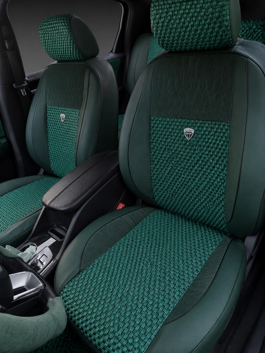 Чехол для автокресел Alfa-New, кожаный и тканевый, Lacetti, Damas, Cobalt, Spark