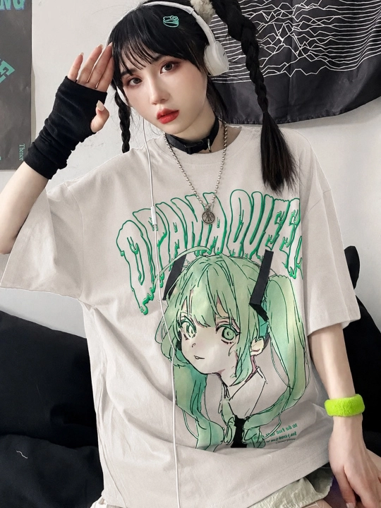 Женская oversize футболка Rubi&Jons — 100% мягкий хлопок, принт, унисекс модель