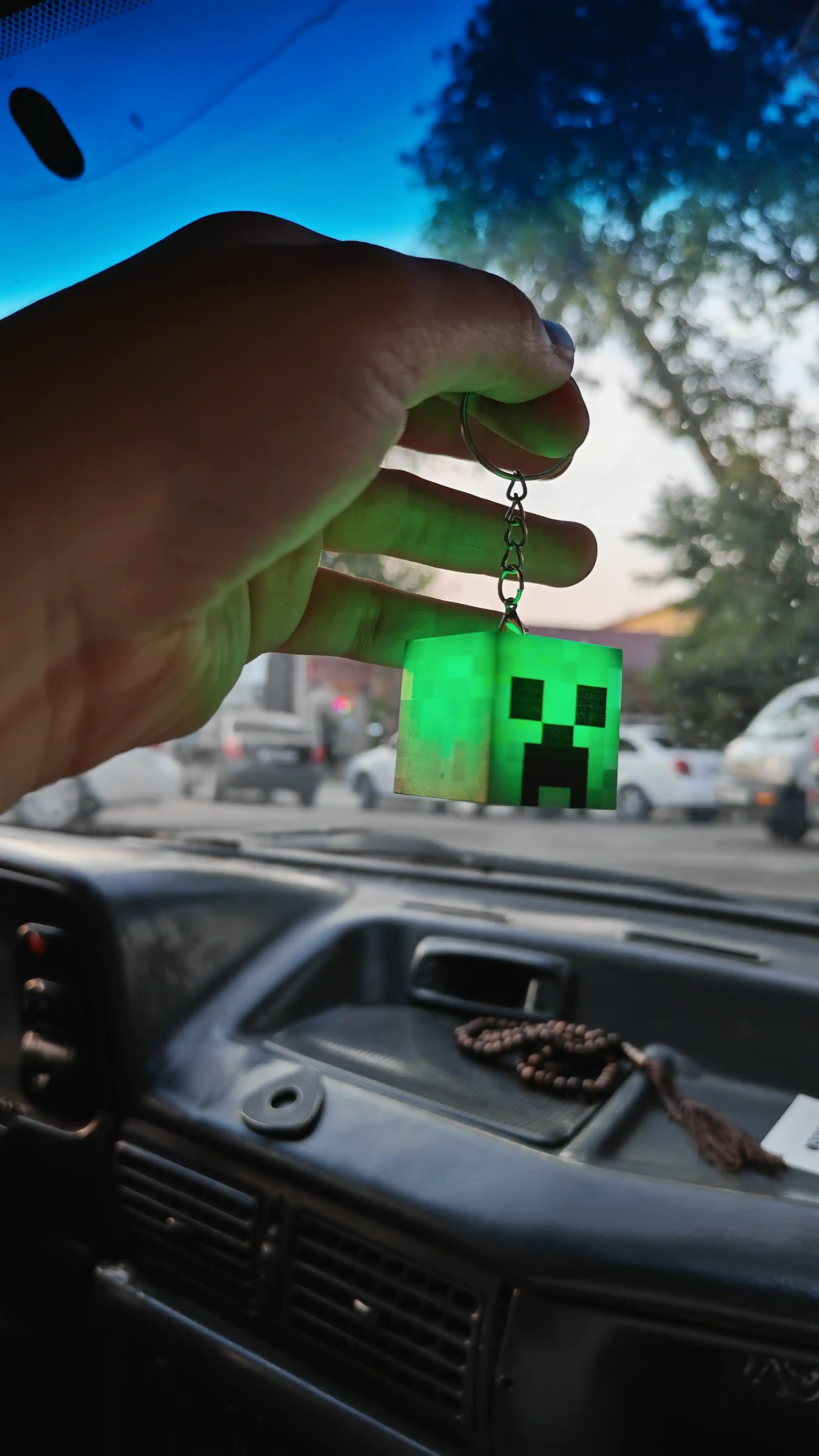 Брелок-светильник в стиле Minecraft с USB зарядкой, крипер
