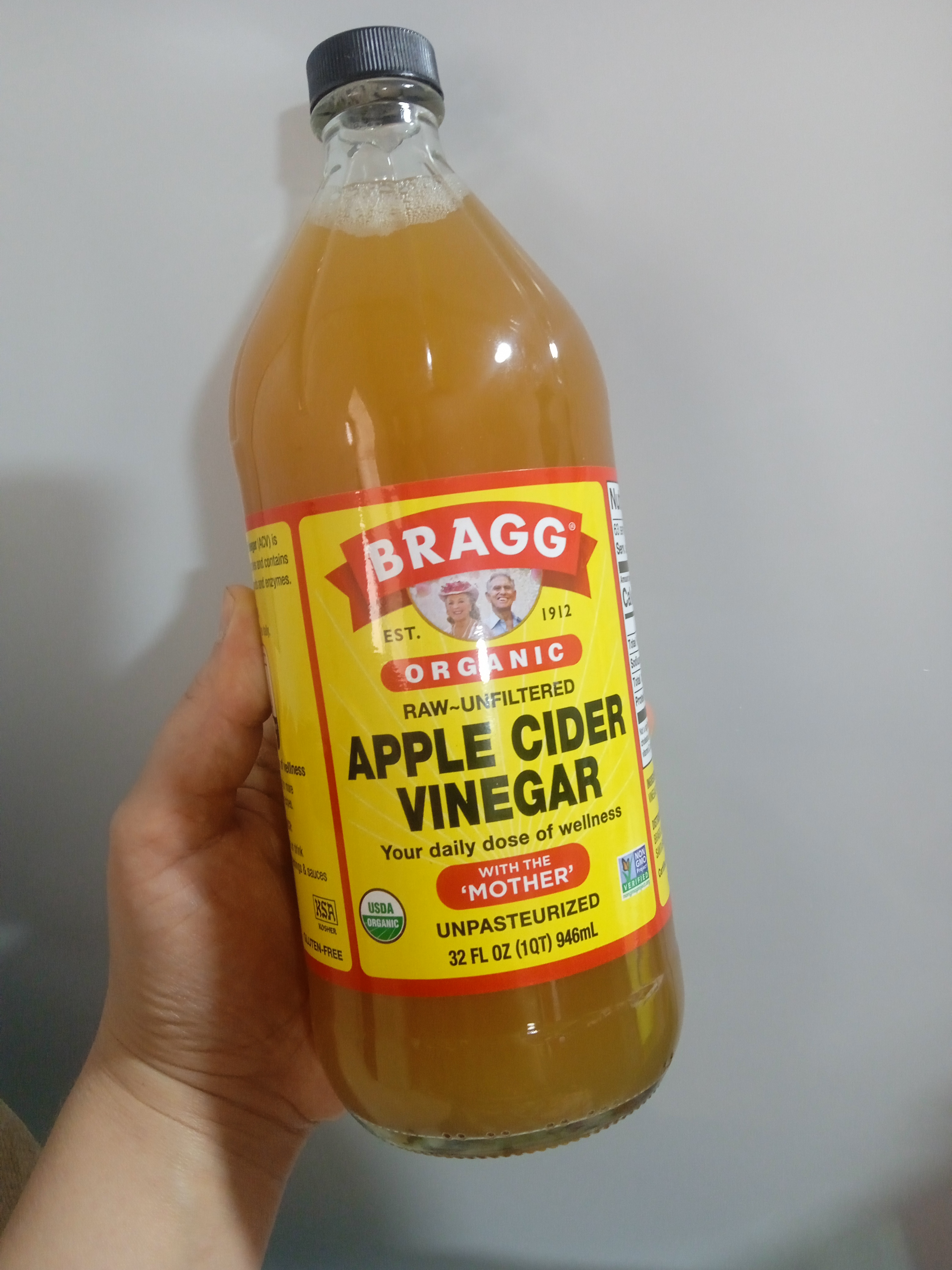 Bragg, оrganik olma sirkasi, filtrlanmagan, sirka 946 ml, AQSH