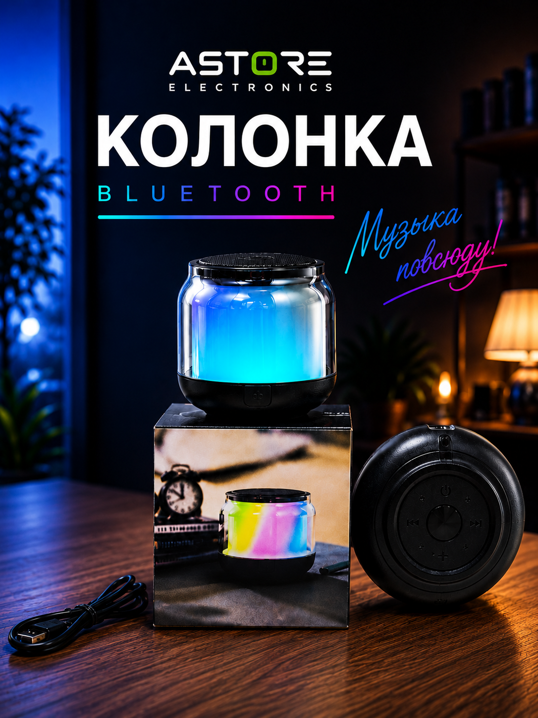 Bluetooth RGB Kolonka - 