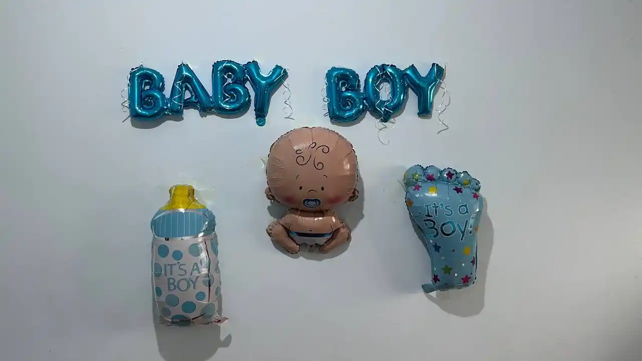 Набор воздушных шаров Baby Boy и Baby Girl