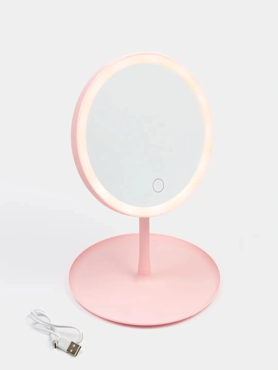 LED yoritgichli makiyaj oynasi – 3 yorug'lik rejimi, USB zaryad, sensor boshqaruv