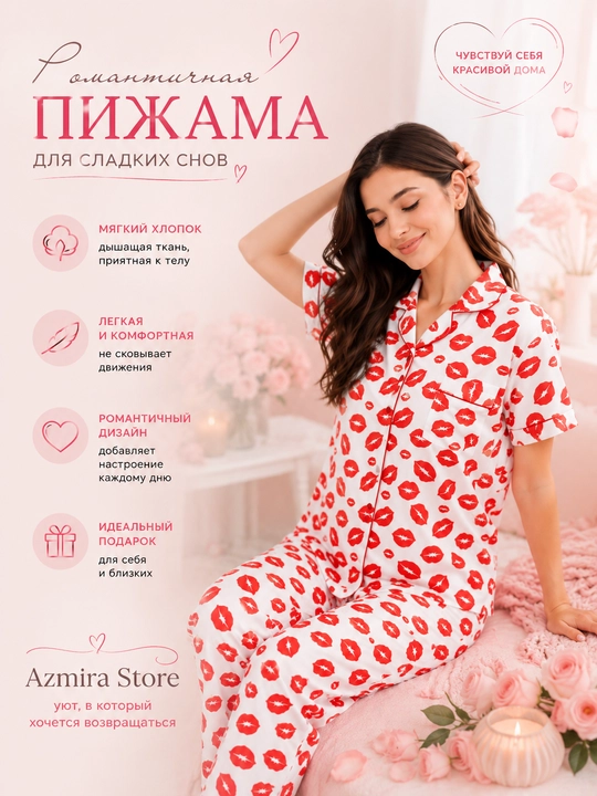 Romantik ayollar pijamasi - 