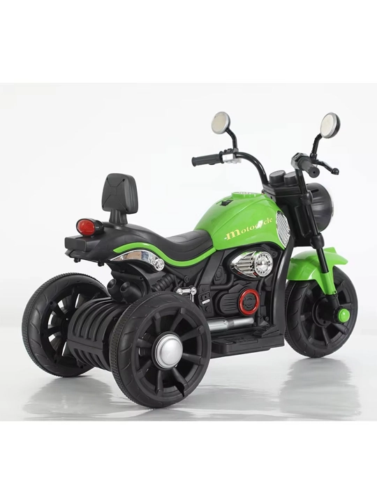 Bolalar elektr uch g‘ildirakli mototsikl 6V4.5Ah, musiqa, USB, chiroq, 380 motor