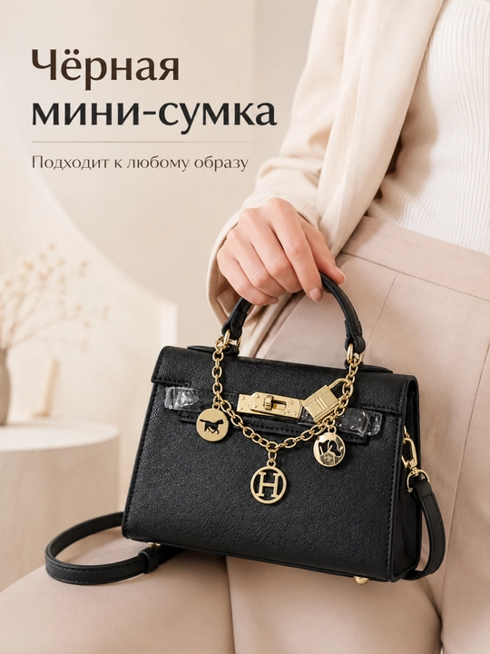 Сумка женская через плечо на цепочке FORRIS HOME маленькая вечерняя клатч кросс-боди - 