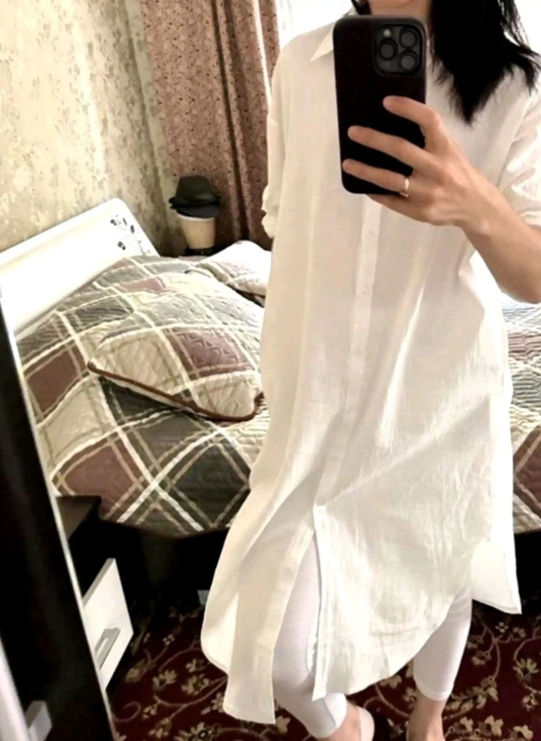 Женская длинная рубашка oversize  85 см, 100 см, 120 см  Стильная туника