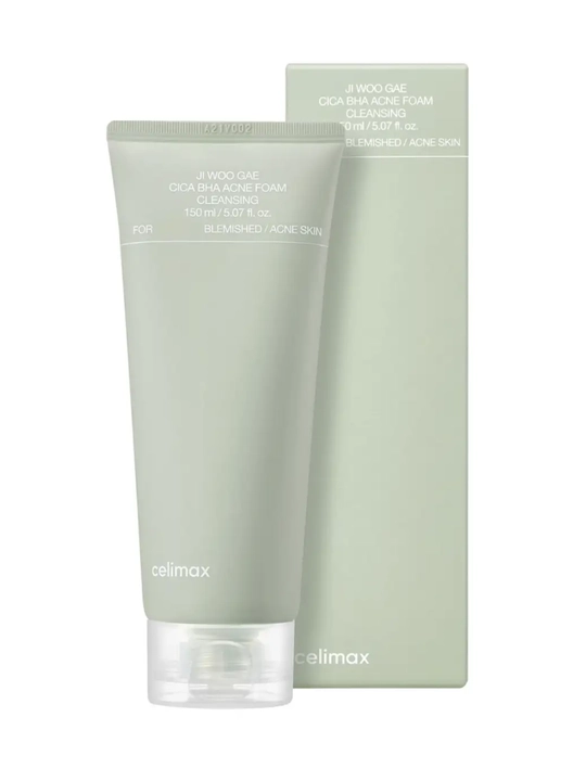 Celimax Ji Woo Gae Cica BHA Foam Cleansing Muammoli va aknega moyil teri uchun yuz ko‘pigi - 