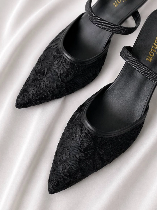 ZARA, обувь в современном стиле, туфли с открытой пяткой, мини-лодочки, туфли с острым