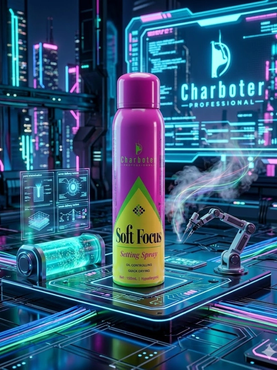 Character Soft Focus Setting Spray Makiyaj qotiruvchi sprey matoviy namlantiruvchi sifatli - 