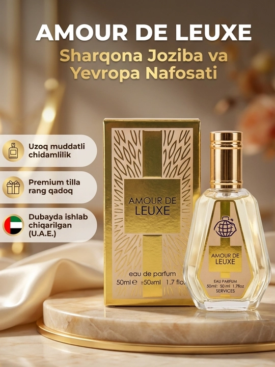 Parfyumeriya suvi Amour De Leuxe, uniseks, Dubay, O'AEni atiri