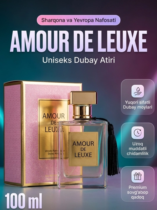 Парфюмерная вода Amour De Leuxe, унисекс, духи из ОАЭ (Дубай) - 