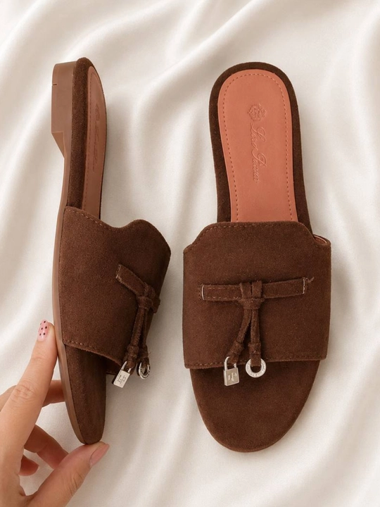 Ayollar poyabzali, premium stil oyoq kiyim, ayollar tapochkasi, LORO PIANA