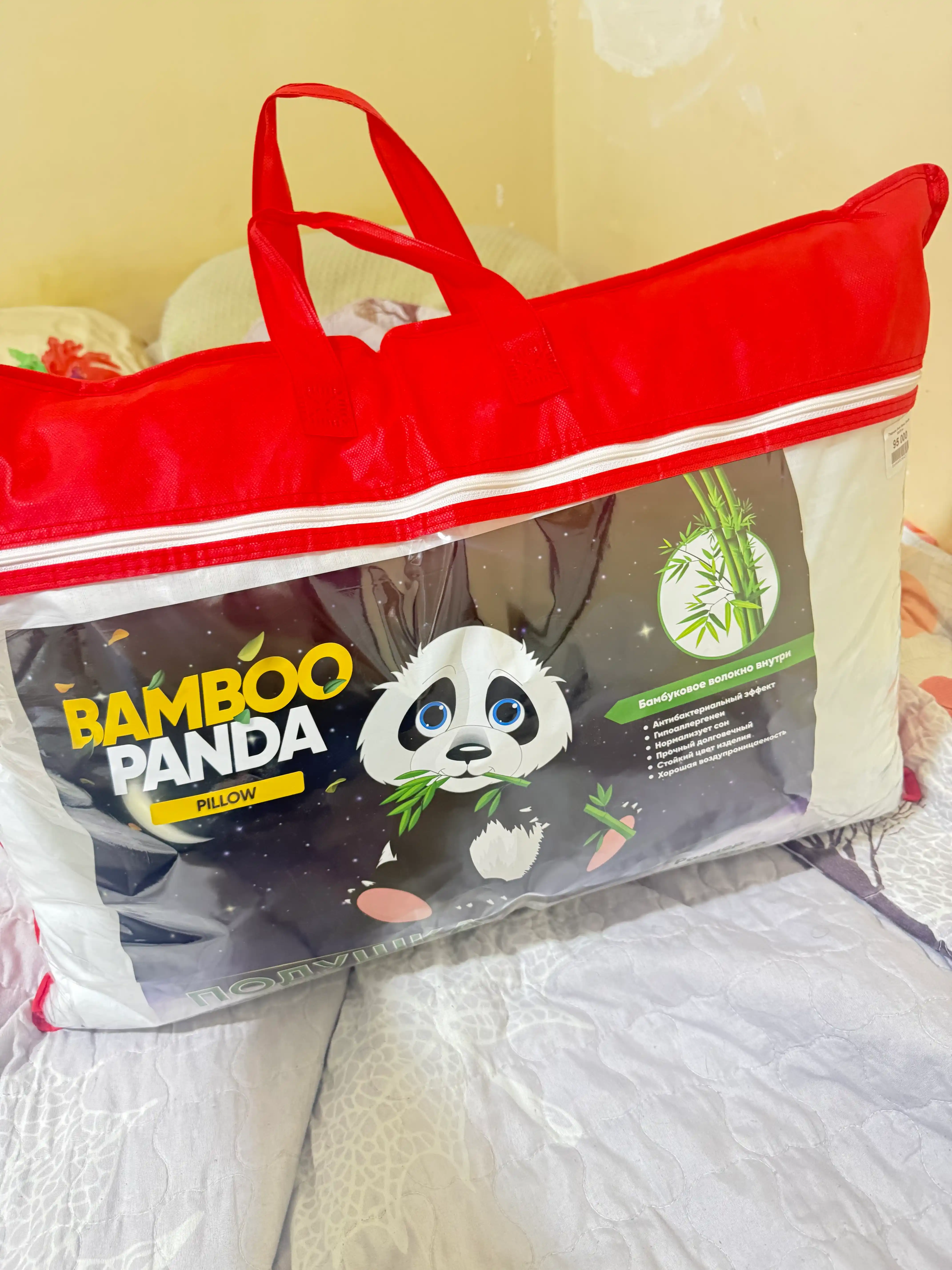 Anti-Bakterial va Bamboo 50x70 o‘lchamli yostiqlar, mikrofiber va bambukdan, antibakterial