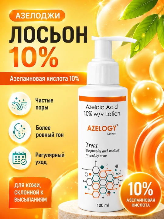 Лосьон от прыщей АЗЕЛОДЖИ, 100 мл