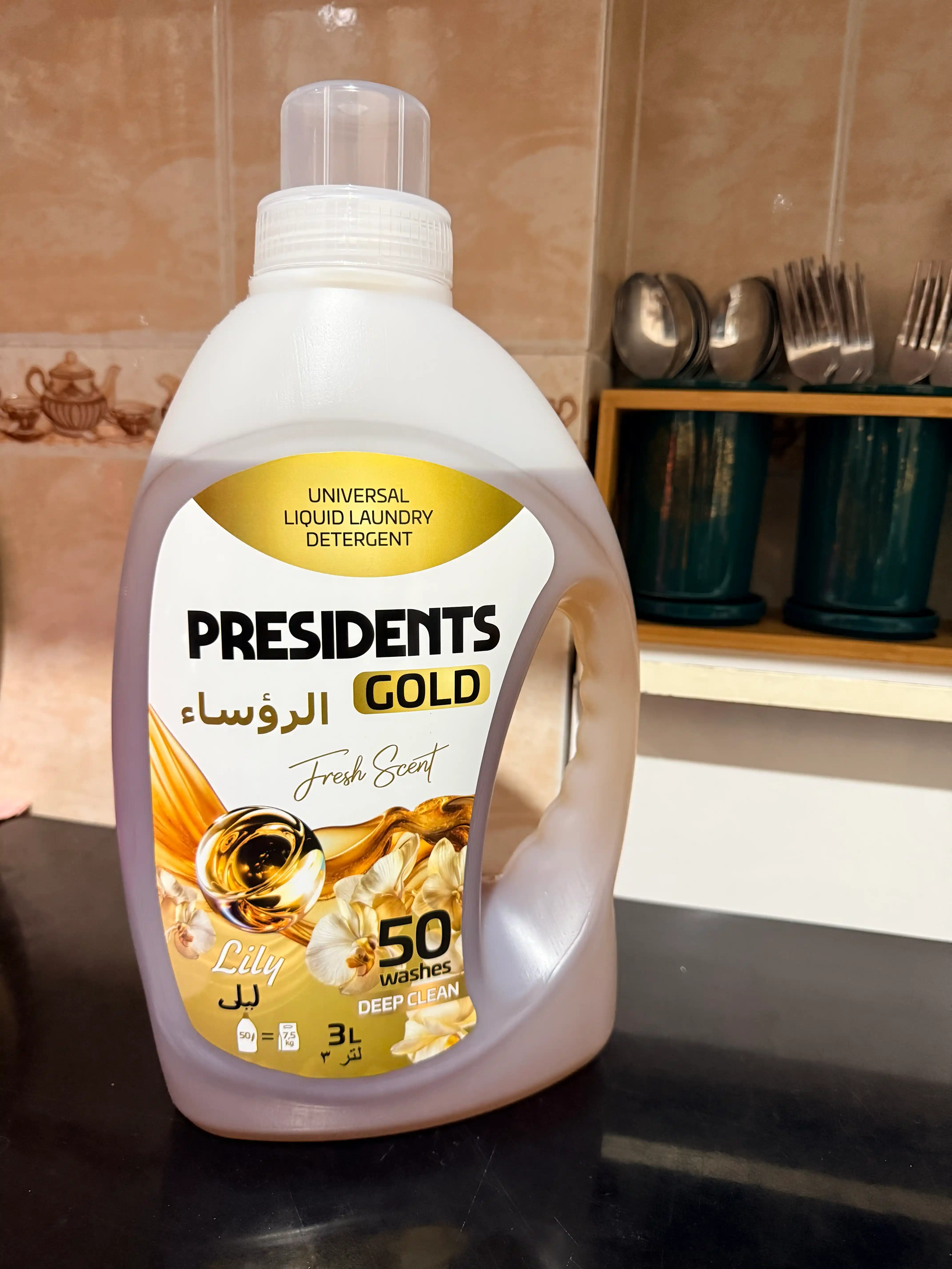 Гель для стирки PRESIDENTS, для цветного белья и различных тканей, жидкий, 3 л