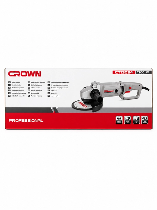 Болгарка CROWN, 180 мм — мощность и надежность для любых работ