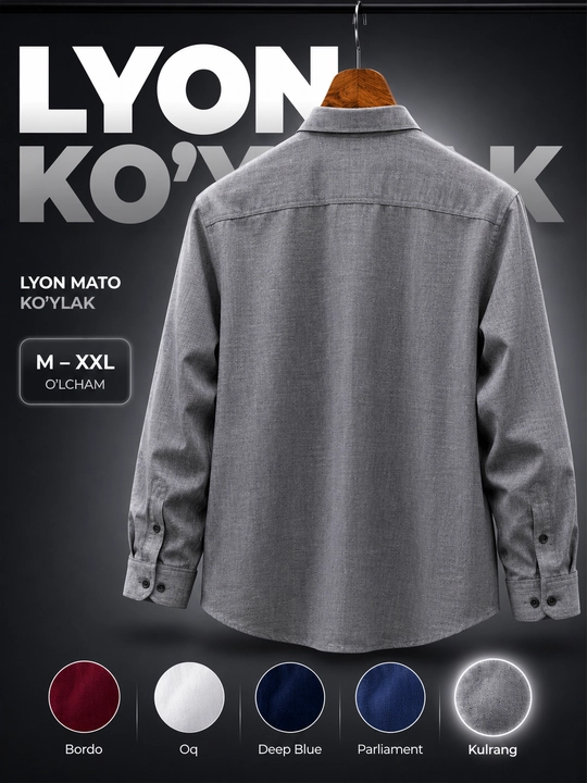 Lyon ko'ylak erkaklar uchun yozgi lion rubashka, havo o'tkazadigan material, POLO brendi