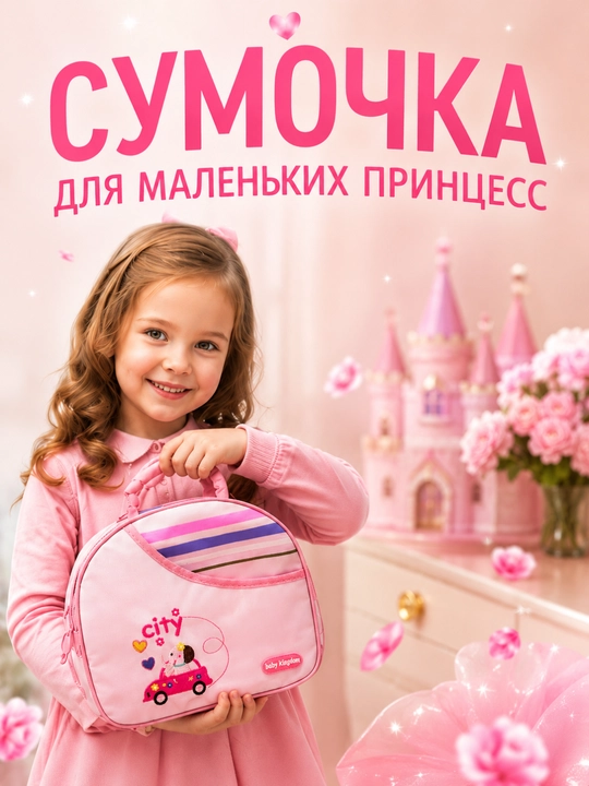 Детская сумка для девочек, сумка через плечо для сада и прогулок, мини сумочка для мамочки - 