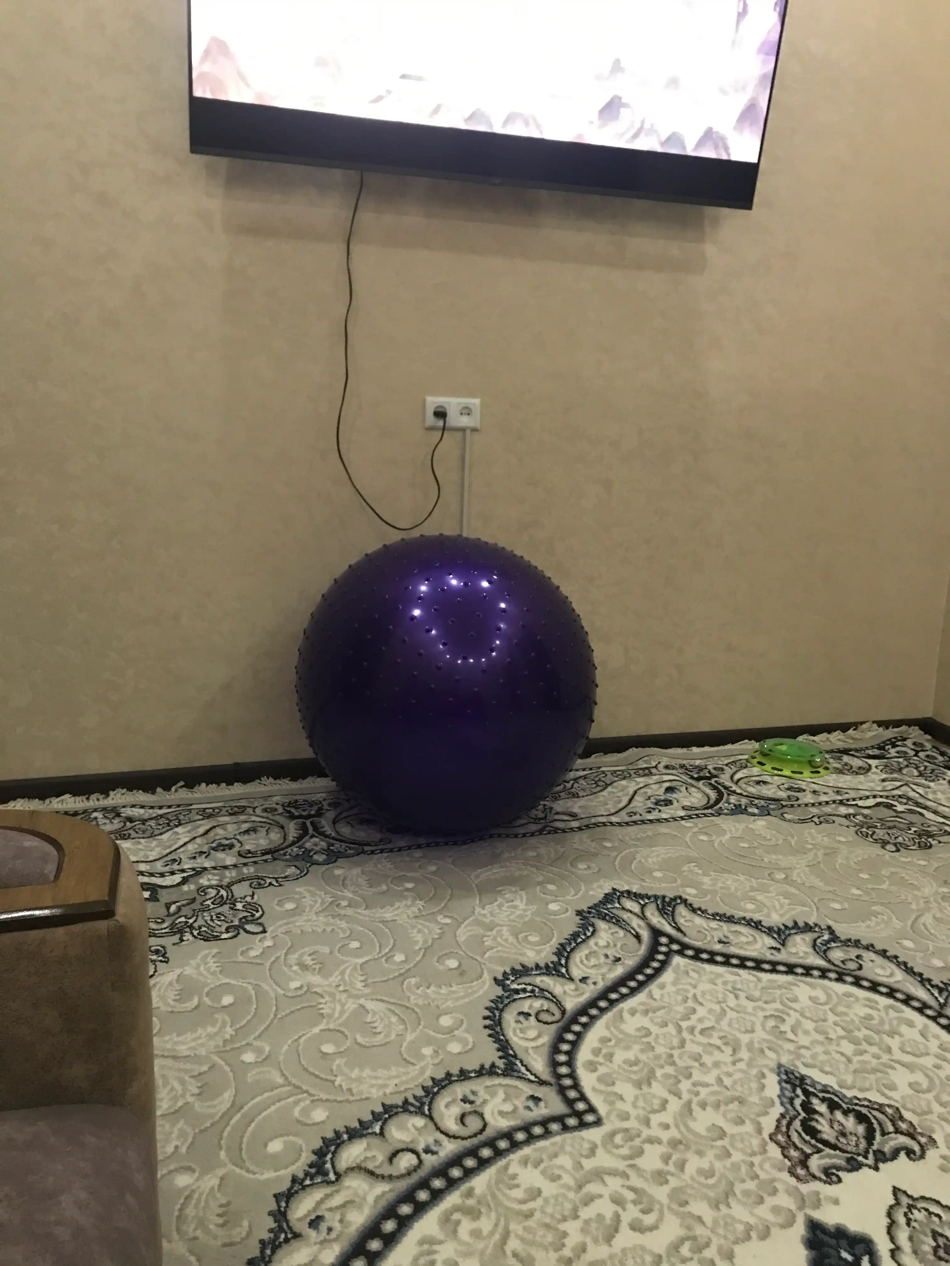 Мяч для фитнеса с шипом Fitball, фитбол 75-85-95 см, с насосом