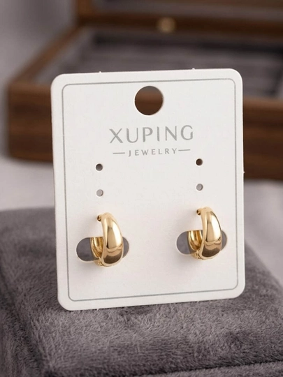 Серьги Xuping Jewelery — SHEERIK-MJXUPINGSERGI-ПЕСОЧ