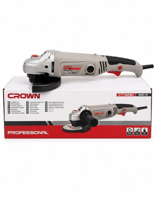 Болгарка CROWN  125 мм, CT 13290 — компактная мощность для точной работы